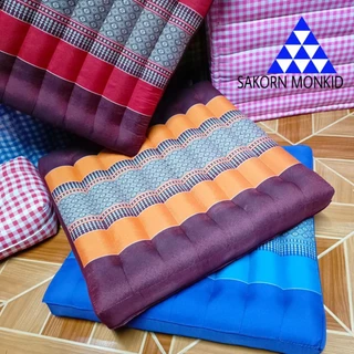 เบาะรองนั่ง ขนาด 50 x 50 x6-7 ซม. เบาะนั่งลายไทยลายขิด