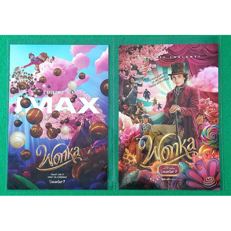 (ทักลด50%) โปสเตอร์ Wonka imax แท้ โปสเตอร์ Imax wonka โปสเตอร์ Wonka SF