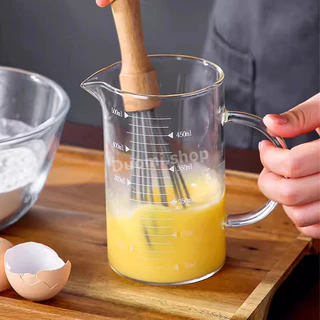 ถ้วยตวง แก้วตวง​ทนความร้อน เข้าไมโครเวฟ ถ้วยวัดแก้วบีกเกอร์ 250ml / 350ml/ 500ml / 1000ml