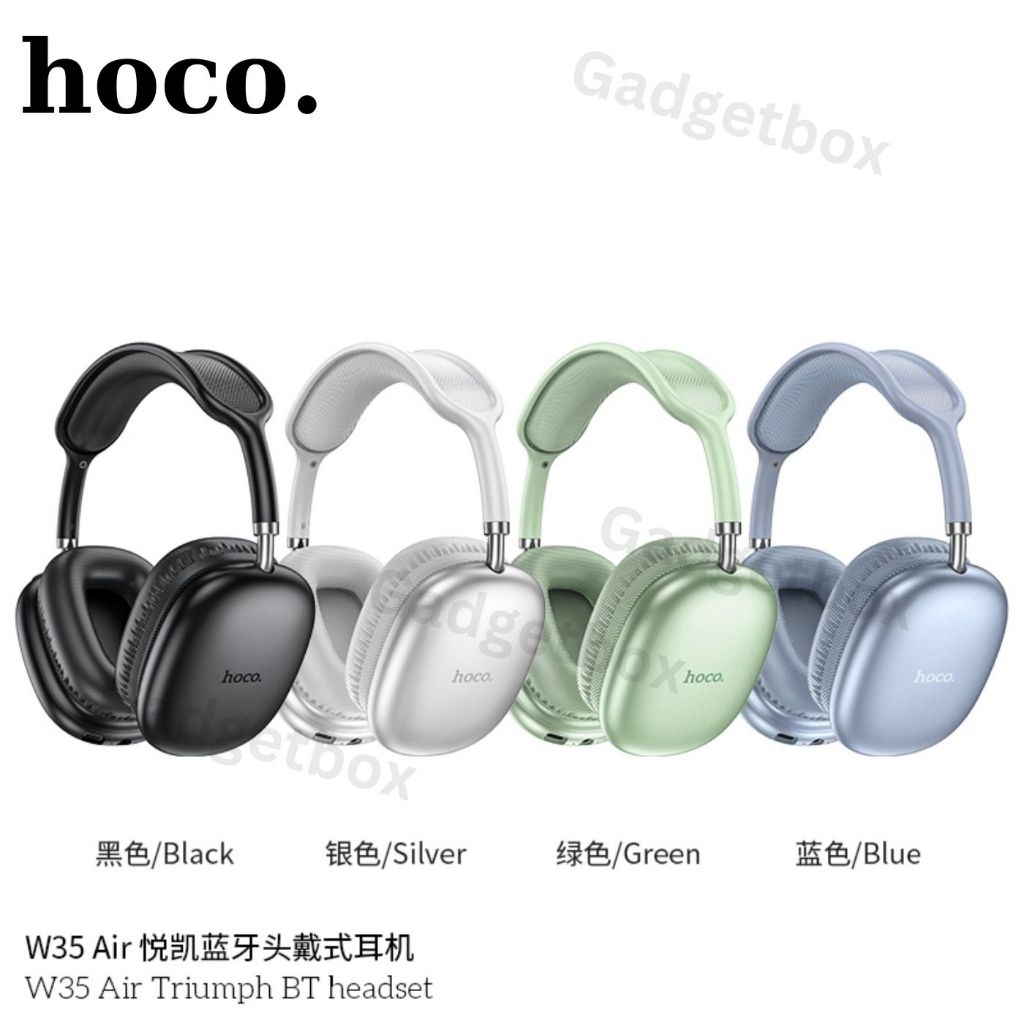 HOCO W35 Air หูฟัง​ Bluetooth 5.3​ ไร้สาย​ แบบครอบหู​ 400MAh Wireless Headphone ราคา ถูกที่สุด ดีลบีเคเค แกลเลอรีภาพที่ 6