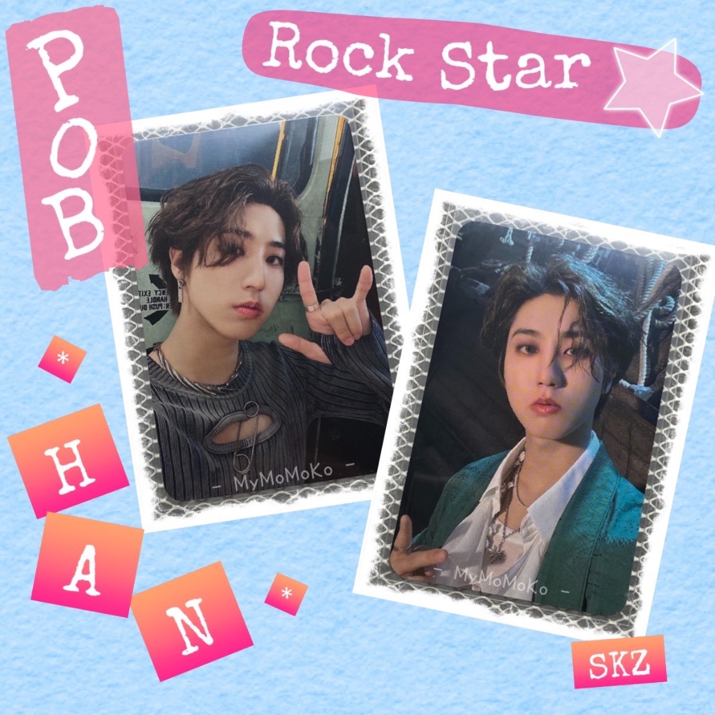 🐿️ Han - ฮัน 🐿️ - ROCK-STAR - Stray Kids - POB การ์ด Photocard [แกะบั้มเอง]