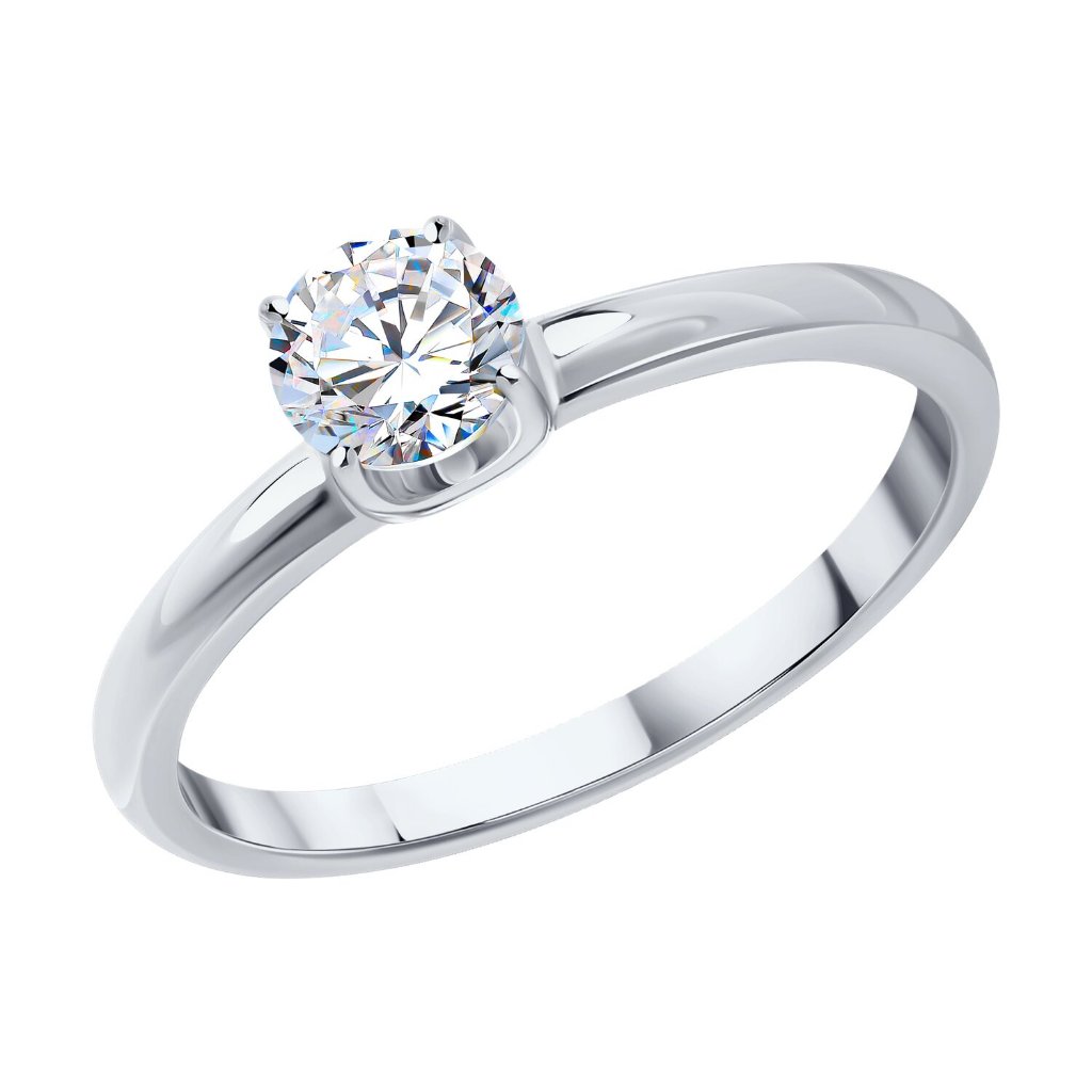 DIAMOND RING แหวนหมั้น เพชรแท้ ทองคำขาว 9K HPHT Lab Grown Diamond Ring 0.53 กะรัต - น้ำ 100 (E) VVS2 - พร้อมใบเซอร์ IGI