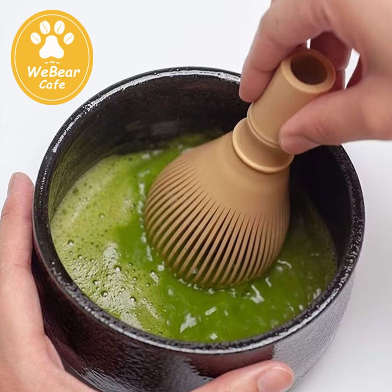 WeBear Cafe☕ แปรงชงชาเรซิ่น สำหรัยชงชาเขียวมัทฉะ(Matcha Whisk Chasen) อุปกรณ์ชงมัทฉะญี่ปุ่น GAN8