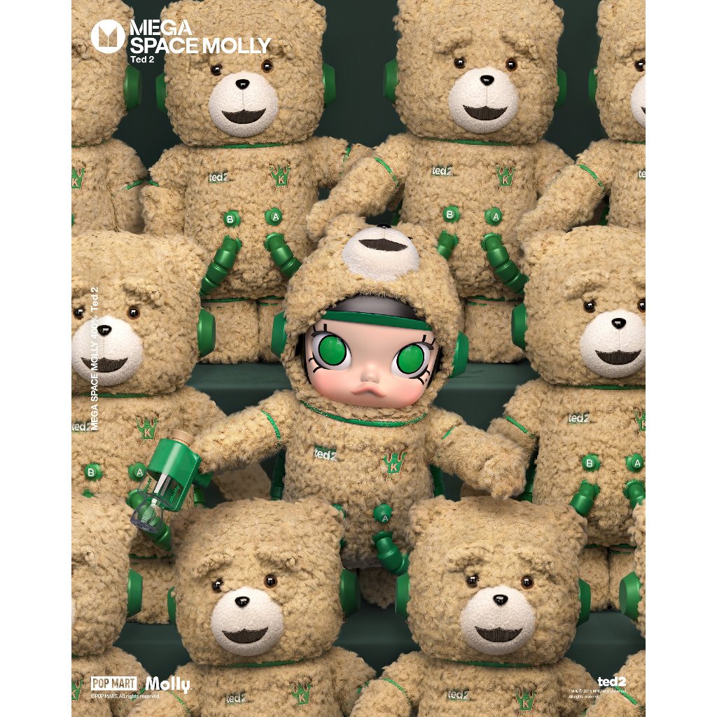 [พร้อมส่ง]Popmart : MEGA SPACE MOLLY TED 2 400%