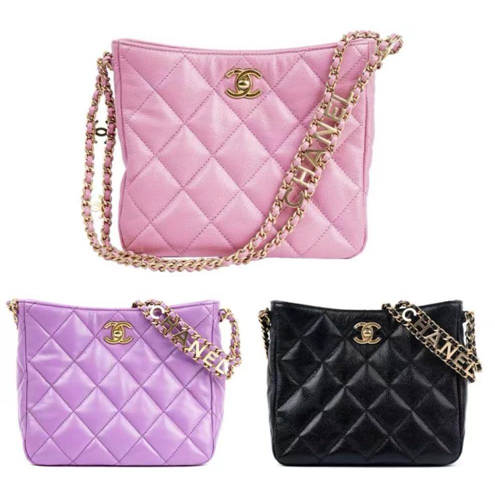 Chanel/สินค้าใหม่/กระเป๋าโซ่/กระเป๋าสะพาย/กระเป๋าสะพายข้าง/AS3223/ของแท้ 100%