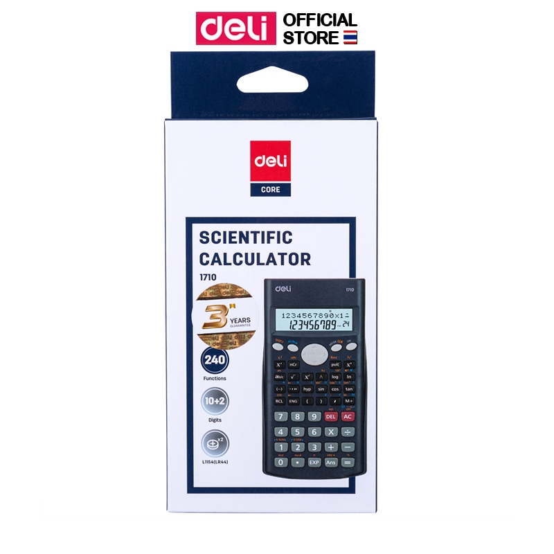 เครื่องคิดเลขวิทยาศาสตร์ Deli เครื่องคิดเลข 12 หลัก คำนวณแม่นยำ สำนักงาน อุปกรณ์เครื่องเขียนใช้งานได้ 240 ฟังก์ชั่น - รูปที่ 6
