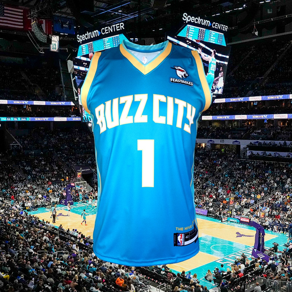 เสื้อบาสเกตบอล NBA Charlotte Hornets ทีม ชาล็อตฮอร์เน็ตส์ #BK0222 รุ่น City / LaMelo Ball #1 ไซส์ S-5XL