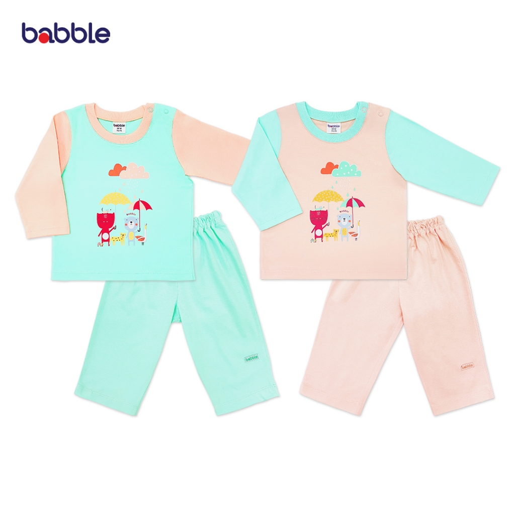 [3ชุดลด100] Babble ชุดนอนเด็ก แบบสวมหัว อายุ 6 เดือน - 12 เดือน คอลเลคชั่น Best Buddy (Bsl)