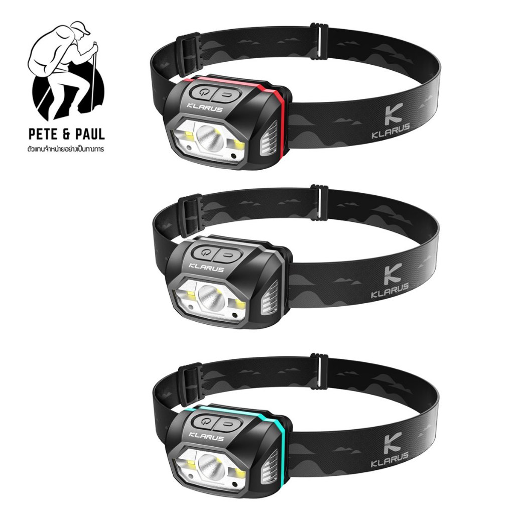 ไฟฉายคาดหัว ชาร์จ USB Klarus HM1 ความสว่างสูง 440 ลูเมน  ใช้ได้นานแบต 1800 mAh