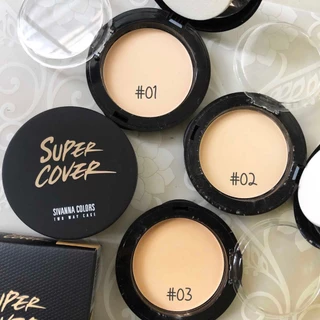 สิวันนา แป้งพัฟผสมรองพื้น กันน้ำ คุมมัน 10g HF201 Sivanna Colors Super Cover Pact Two Way Cake