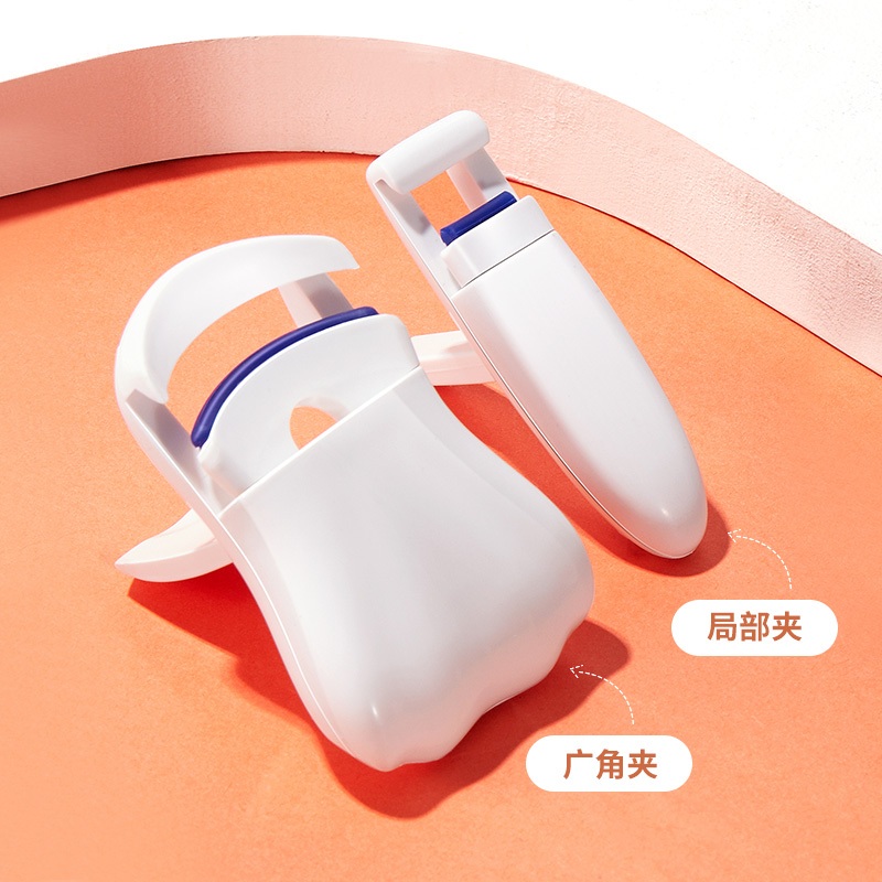 R1007 ดัดขนตา ที่ดัดขนตาแพ็ค 2 ชิ้น ตกแต่งขนตา งอนเด้ง เรียงเส้นสวย เป็นธรรมชาติ ดวงตากลมโต ขนาดพกพา แถมยางซิลิโคน - รูปที่ 2