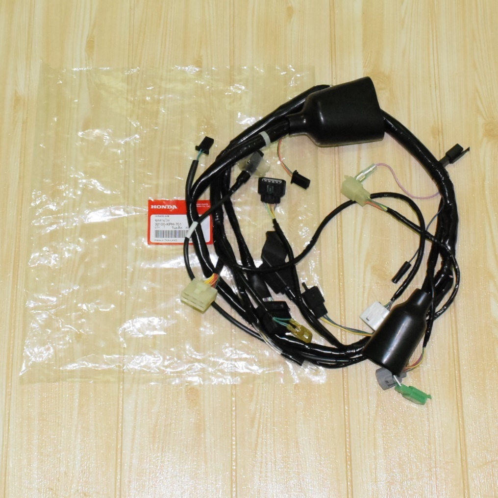 ชุดสายไฟ Wave 125i ปี2005 (บังลม ไมล์ส้ม สตาร์ทเท้า) แท้ศูนย์ฮอนด้า ราคา/1ชิ้น 32100-KPH-701
