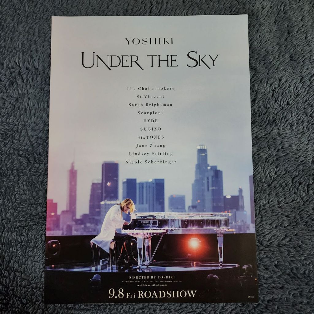 【Handbill / ใบปิดภาพยนตร์ญี่ปุ่น】YOSHIKI : Under the Sky