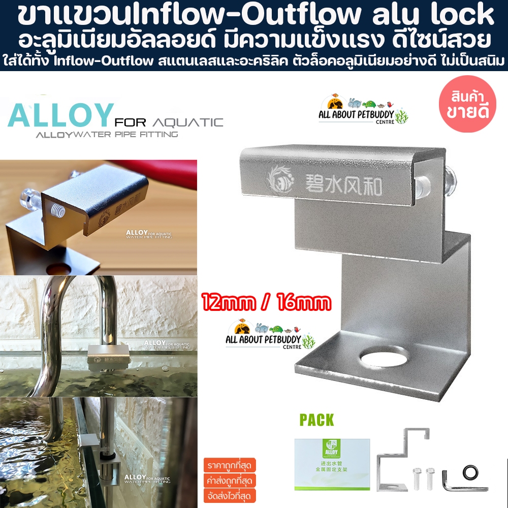 ตัวล็อค Inflow-Outflow อะลูมิเนียม - ขาแขวน Inflow-Outflow อะลูมิเนียม Alloy Lock ตัวล็อค ใช้ได้กับ 