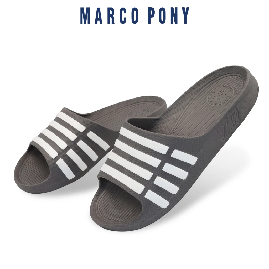 Marco Pony รองเท้าแตะ รองเท้าแตะผู้ชาย4แถบ กันลื่น ลําลอง แฟชั่น พื้นนิ่ม ในบ้าน เด็กผู้ชายใส่ดี MH9018M