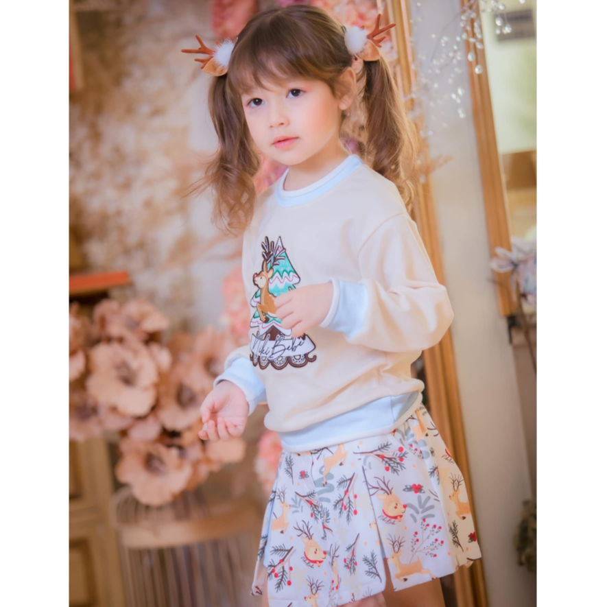 NIKI BEBE - Christmas Collection - Jumper & Skorts ชุดเซ็ตเสื้อจั๊มเปอร์ กางเกงกระโปรง