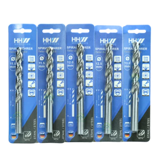HHW ดอกสว่าน เจาะเหล็ก เจาะไม้ เจาะพีวีซี DIN 338 เหล็กไฮสปีด แบบมิล