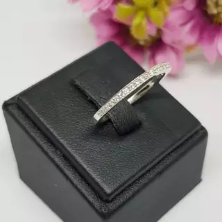 Memorine Jewelry แหวนเงินแท้ 925 ฝังเพชรสวิส (CZ) : ONLR766
