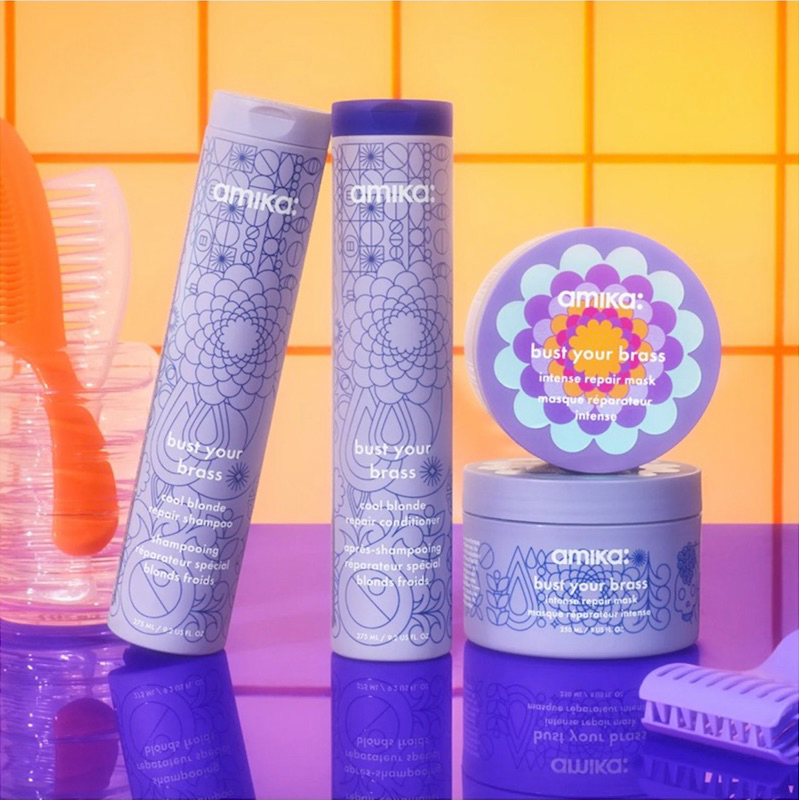 amika bust your brass cool blonde repair