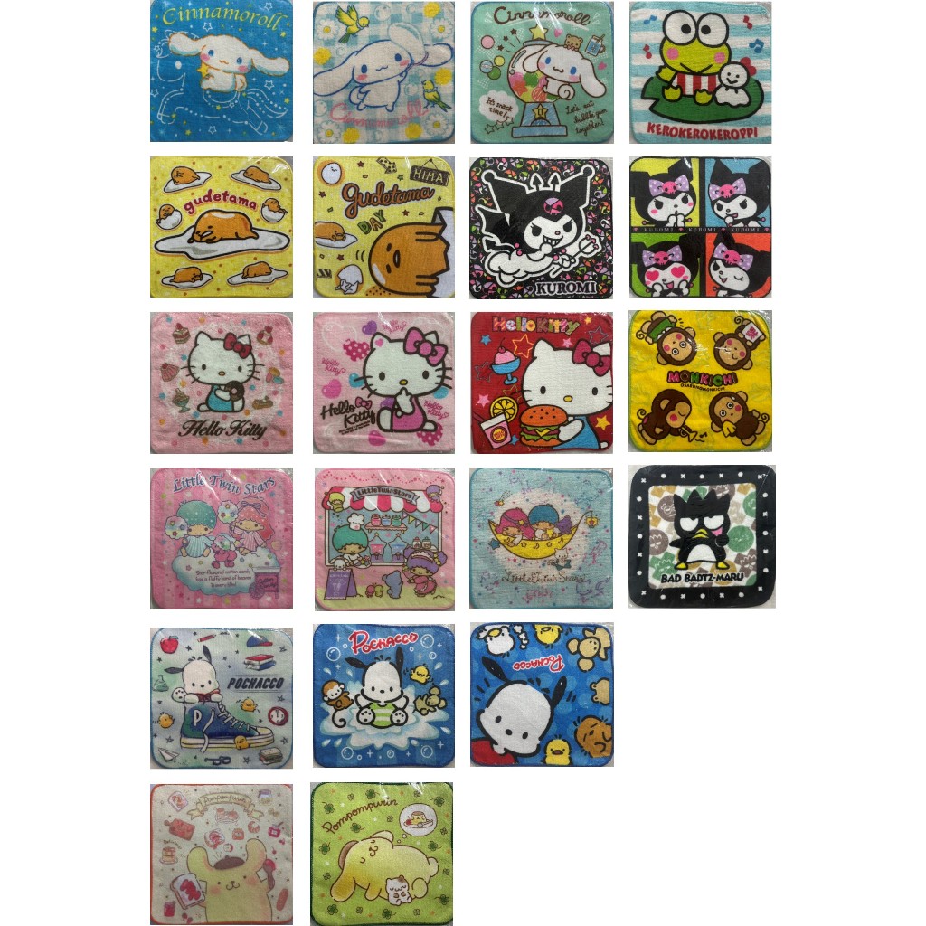 ล้างสต๊อค สุ่มลาย ผ้าเช็ดหน้าขนาด 8x8 นิ้ว ลายการ์ตูนลิขสิทธิ์