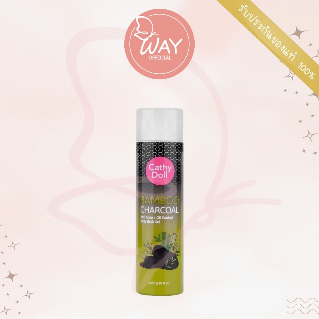เคที่ ดอลล์ แบมบู ชาร์โคล แอนตี้แอคเน่+ออยล์ คอนโทรล Cathy Doll Bamboo Charcoal Anti Acne+Oil Control Bath Gel 85ml