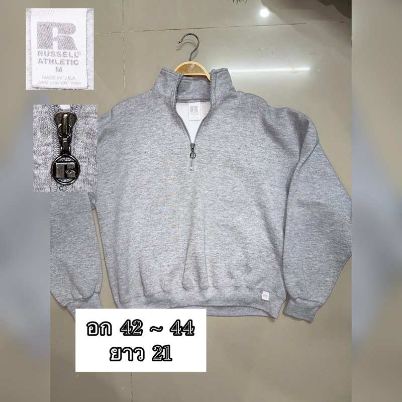 เสื้อสเวตเตอร์คอกลมมีฮู้ด แขนยาว แบรนด์แท้มือ2 , JER2ES SUPER SWEATS,Russell ,H&M, NATURAL®, BEST., 