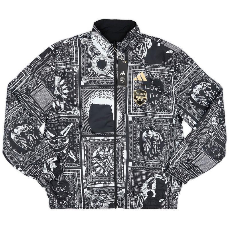 [ผ่อน0%] [📢พร้อมส่ง] [ป้ายJP🇯🇵] [ของแท้💯] Arsenal adidas x Ian Wright Pre-Match Anthem Reversible Ja