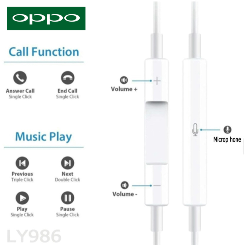 หูฟัง สมอลทอล์ค OPPO Type-C สำหรับ ออปโป้ Reno10 Pro Plus ไทป์ซี สวมใส่สบาย เสียงดี เบสนุ่ม รับ-วางสายปุ่มปรับระดับเสียง