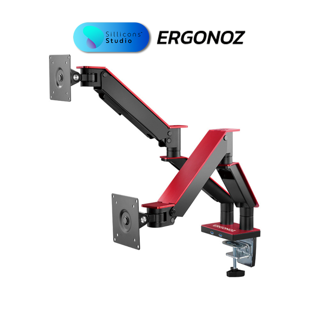 ERGONOZ ขาตั้งจอคอม แขนจับจอ ขาตั้งจอ ขาตั้งจอคอมพิวเตอร์ Monitor Arm รุ่น ARMOUR สำหรับหน้าจอ 17 - 35 นิ้ว