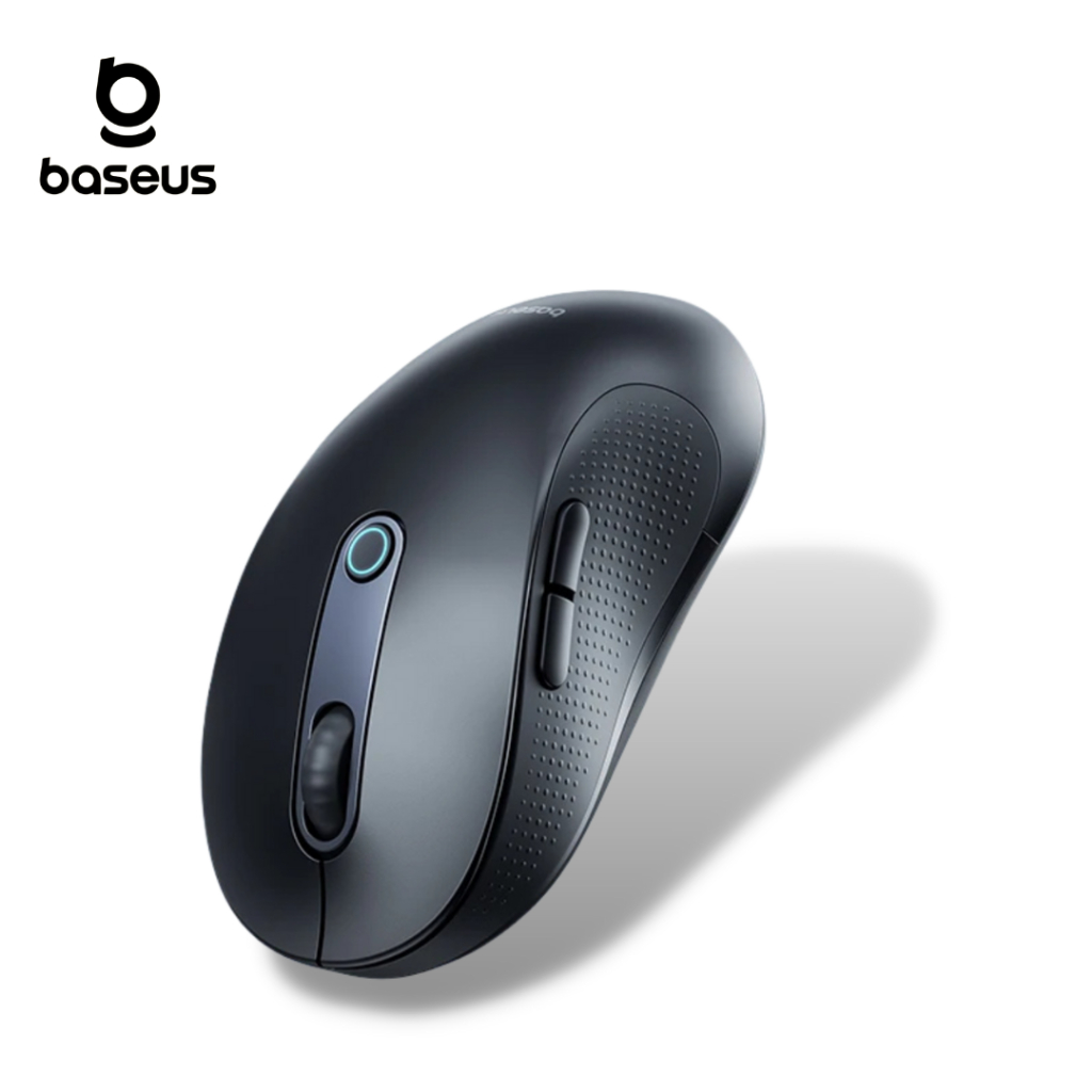 BASEUS เมาส์ไร้สาย FO2 Ergonomic Wireless Mouse เมาส์เล่นเกมพร้อมปุ่มปรับแต่งได้สำหรับแล็ปท็อปแท็บเล็ตพีซี