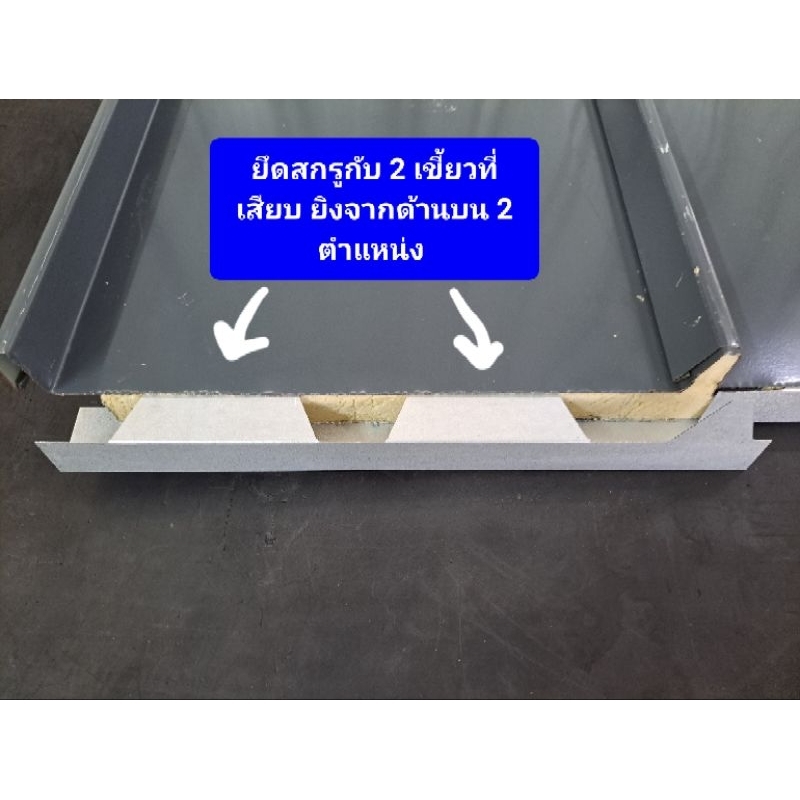 แผ่นปิดเชิงชาย เมทัลชีท PU โฟม ลอน#Snap Lock (สแนปล็อค)โฟมหนา 1, 2นิ้ว (10 ชิ้น/กล่อง) - รูปที่ 6