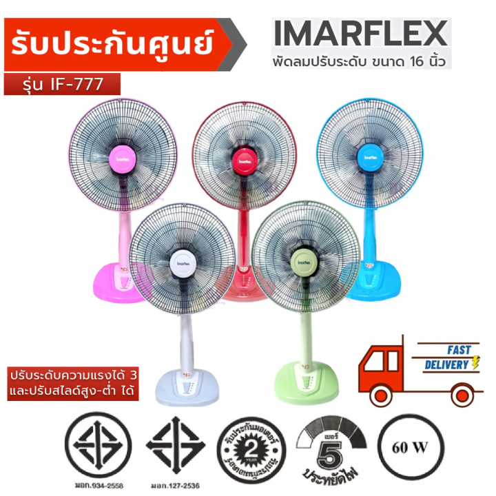 Imarflex พัดลมปรับระดับ รุ่น IF-888 16 นิ้ว ลมแรงเย็นสบาย