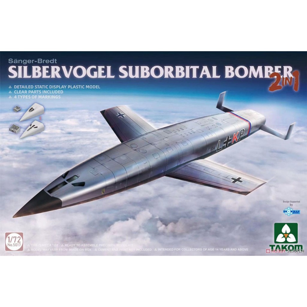 Takom 1/72 5017 Sänger-Bredt Silbervogel Suborbital Bomber