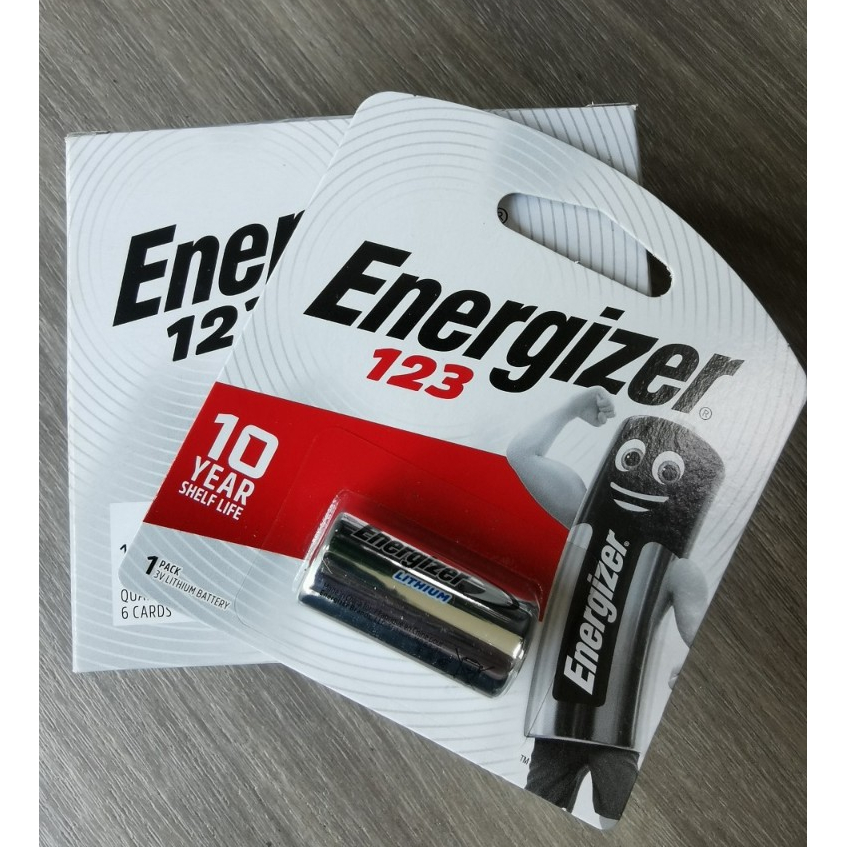 123A ถ่าน Energizer / GP Lithium  battery 3V รุ่น CR123 CR17345 เอ็นเนอร์ไจเซอร์ 123A -แท้ประกันศูนย