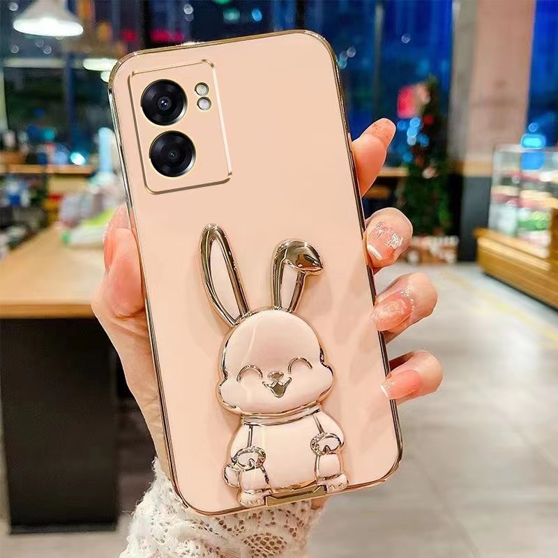 เคสTPU ขอบตรง ลายกระต่าย สำหรับ Oppo A57 A77 A77S A57 4G เคสขาตั้ง ออปโป้ A77S A57 5G ราคา ถูกที่สุด ดีลบีเคเค แกลเลอรีภาพที่ 6