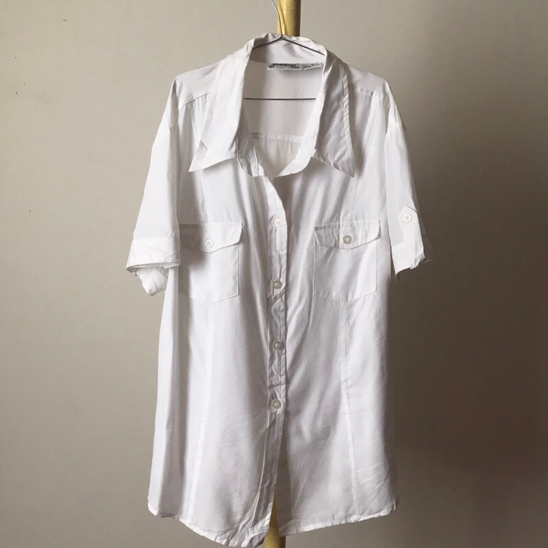 เสื้อเชิ้ตสีขาวแบรนด์ joanna size xl