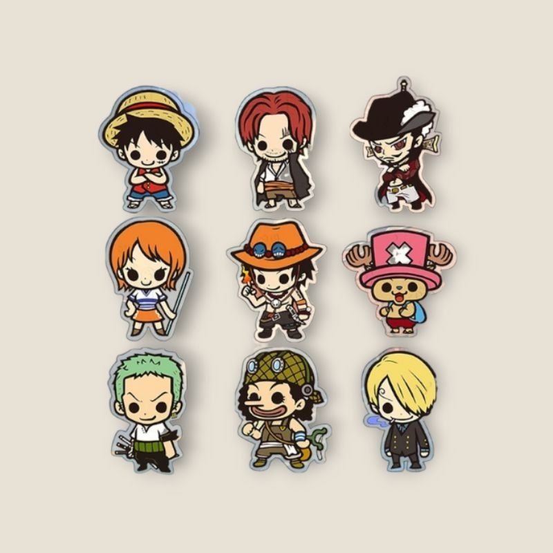 เข็มกลัดอะคริลิค ลาย one piece วันพีช