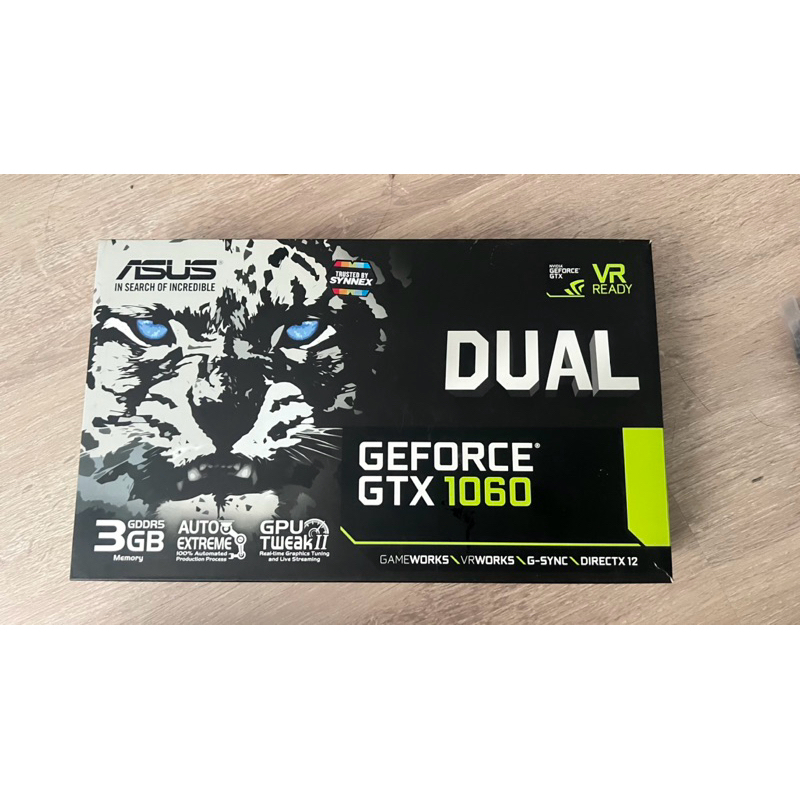 การ์ดจอ ASUS GTX 1060 3gb สีขาว มือสอง มีกล่อง