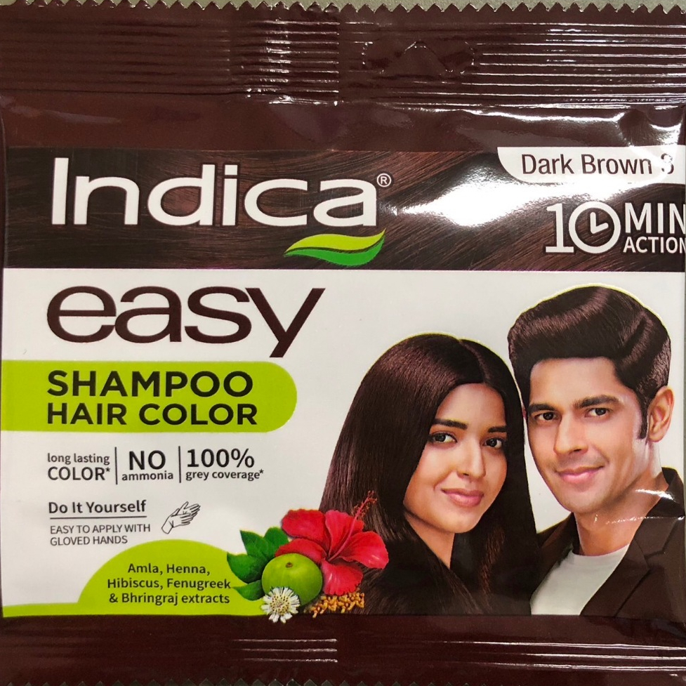 INDICA ยาย้อมผมแบบสระ 25 ml. INDICA EASY HAIR COLOUR SHAMPOO