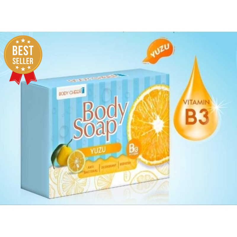 Body Soap yusu สบู่ลดกลิ่นกาย ลดเหงื่อ ผิวกระจ่างใส หอมกลิ่นส้มยูซุ 100 กรัม