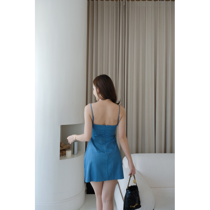เดรสสายเดี่ยว Choker dress (แถมสร้อย)