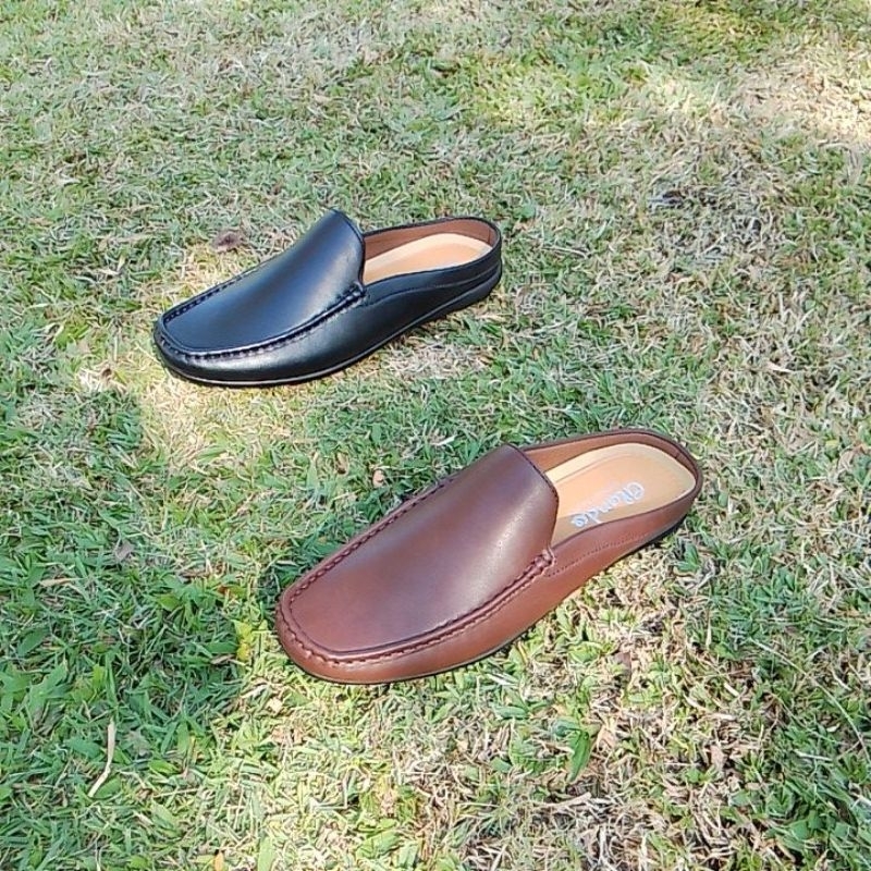 Sportshoes2020 รองเท้าหนังpuสไตล์เปิดส้นผู้ชาย#40-45size#ไม่เหมาะกับคนเท้าอูม/บาน