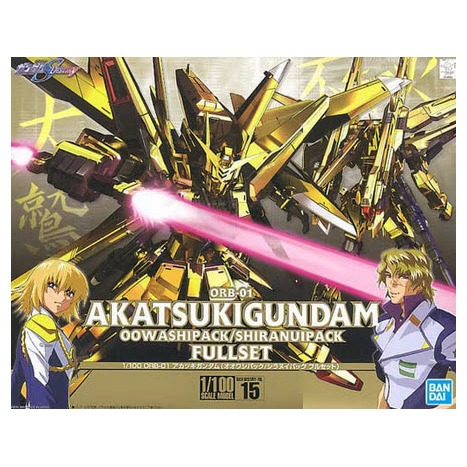 พร้อมส่ง MG Gundam Akatsuki OOWASHIPACKSIRANUIPACK Full Set (Logo ฟ้า Lot ล่าสุด)
