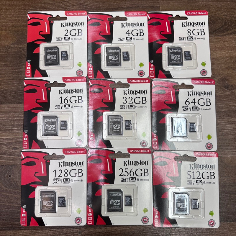 พร้อมส่งในไทย Kingston SD Card Micro SDHC เมมโมรี่การ์ด 2/4/8/16/32/64 ...