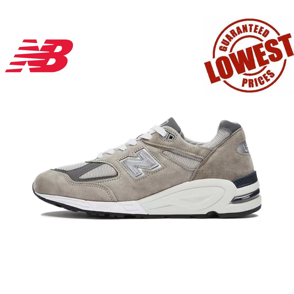 New Balance NB 990 V 2 Retro Lightweight Low Top Running Shoes Grey