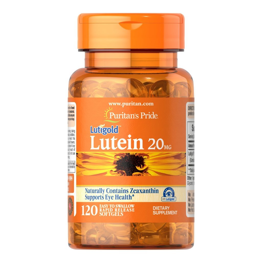 Puritan's pride Lutein Zeaxanthin 20 mg, 120 Softgels (No.3379)