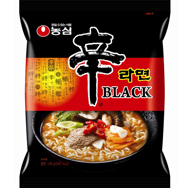 Nongshim shin ramyun black นงชิม ชินรามยอนแบล็ค 130g