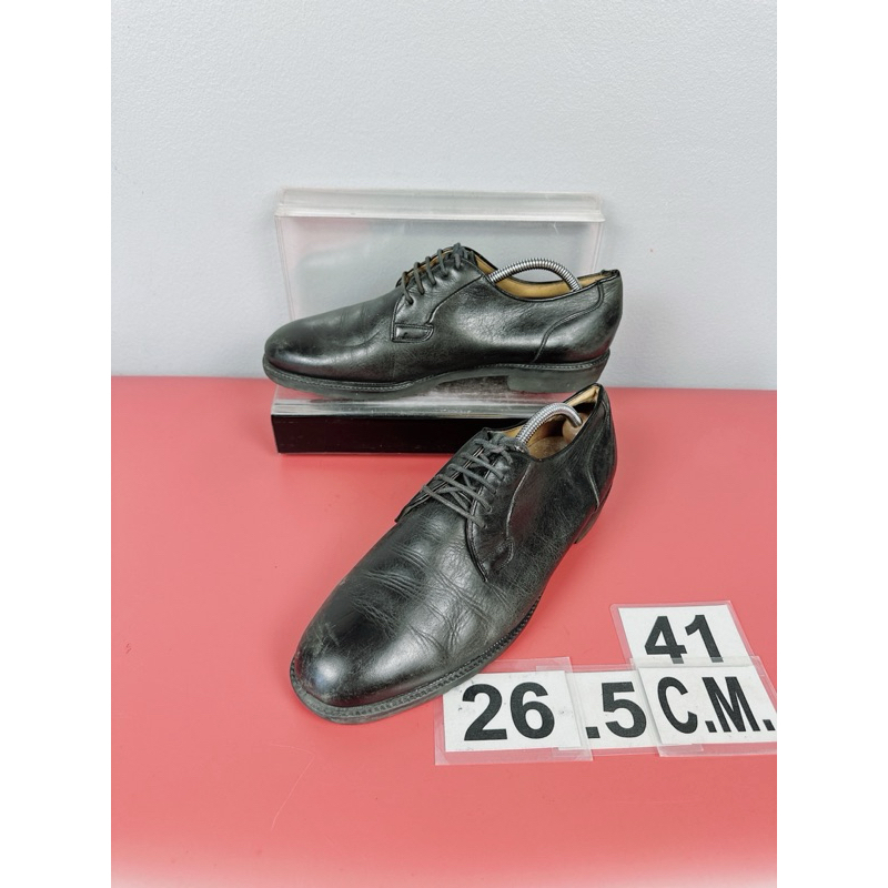 รองเท้าหนังแท้ Regal Sz.8us41eu26.5cm สีดำ สภาพดี ไม่ขาดซ่อม ใส่ทำงานออกงานได้