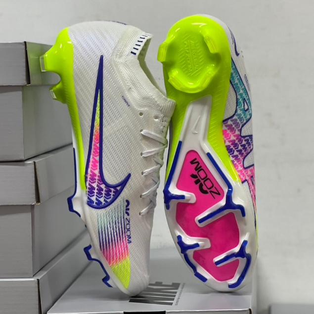 รองเท้าฟุตบอล สตั้ดไนกี้ NIke Air Zoom Mercurial Vapor 15 Elite ถ่ายจากสินค้าจริง(แถมดันทรง+ถุงผ้า+กล่อง)มีเก็บปลายทาง