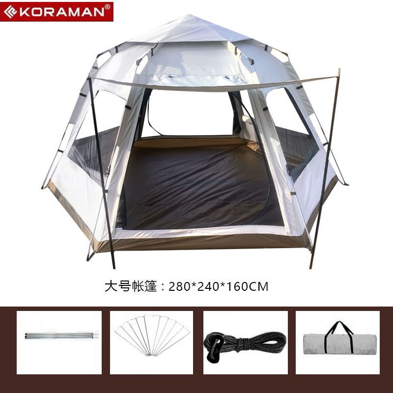 ⛰️ KORAMAN เต็นท์อัตโนมัติ กว้าง ใหญ่ นอนสบาย